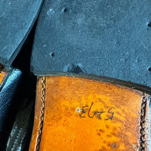 Stacy Adams Boot Men 11D Madison Boot High Top Biscuit Toe Black Leather Classic - Picture 3 of 11